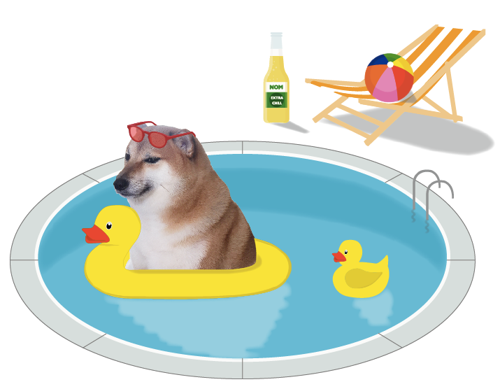 Cheems Balltze Meme Swimming Pool Hoodies